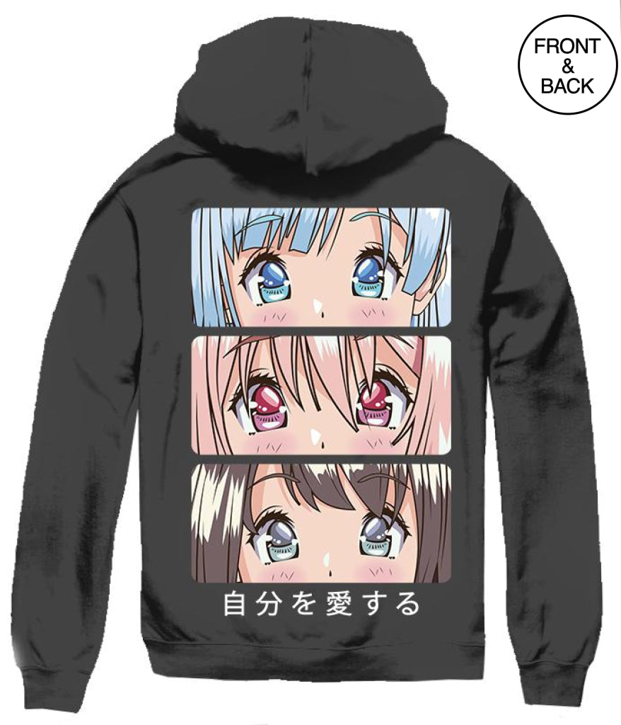 Fb Anime Eye Tokyo Hoodie S / Black Junior Hoodies