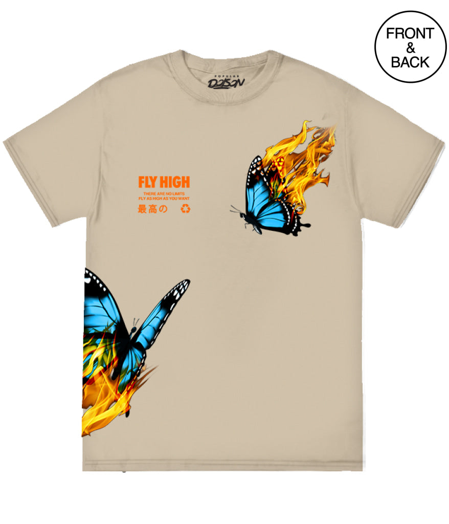 Flame Butterfly S / Sand Men’s Tee