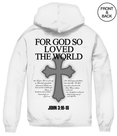 FOR GOD SO LOVED HOODIE - Men’s Hoodies and Sweatshirts