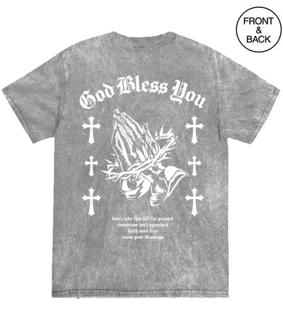 GOD BLESS YOU SOFT MINERAL WASH TEE - Men’s Tee