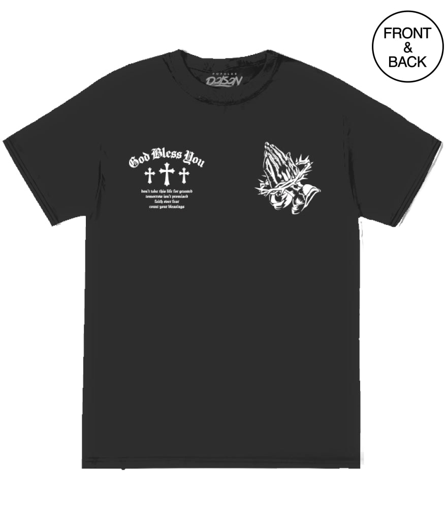 GOD BLESS YOU TEE - S / BLACK - Men’s Tee