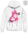 Happy Butterfly Drip Junior Hoodies