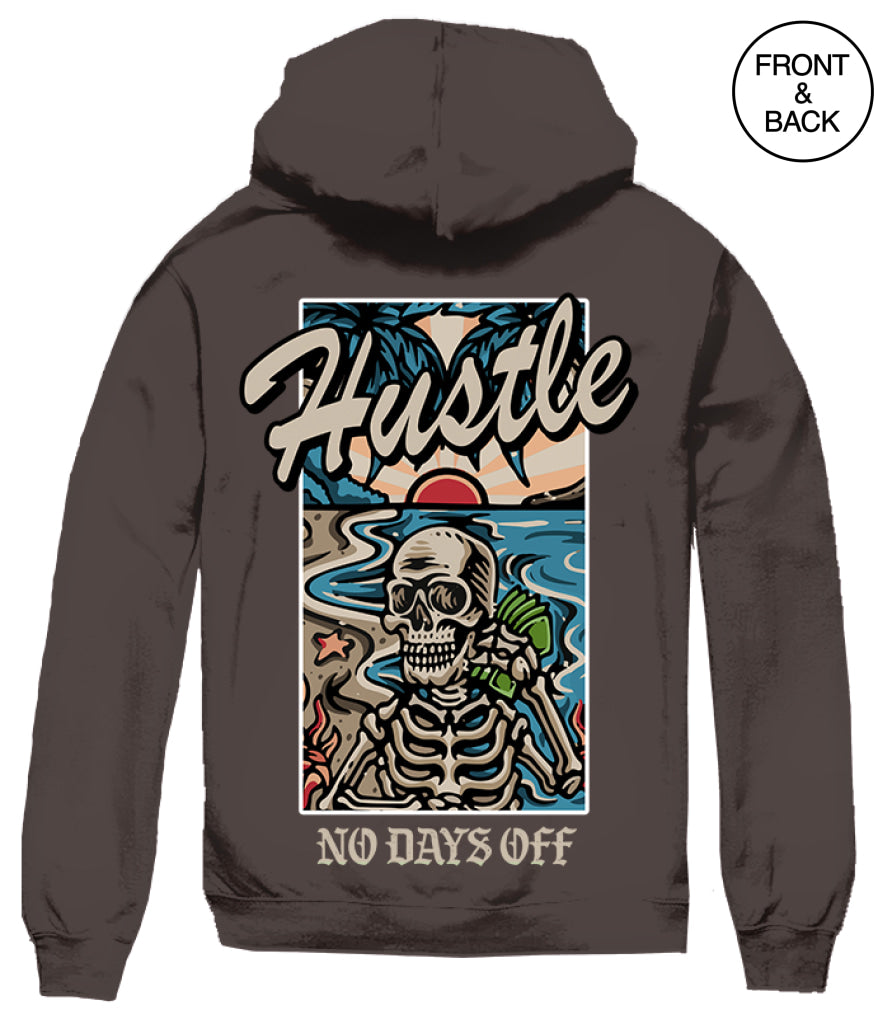 Hustle No Days Off Hoods Mens Hoodies And Sweatshirts