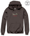 Hustle No Days Off Hoods S / Dark Brown Mens Hoodies And Sweatshirts