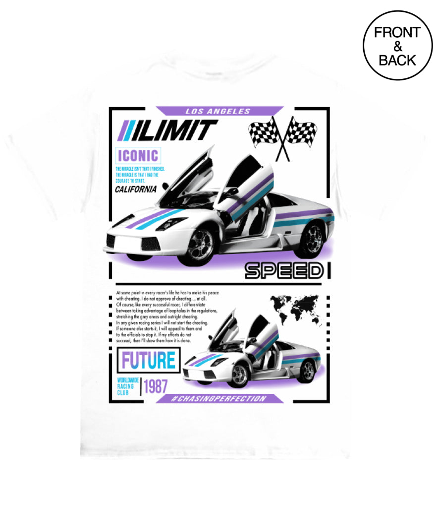 ICONIC CAR TEE - S / WHITE - Men’s Tee