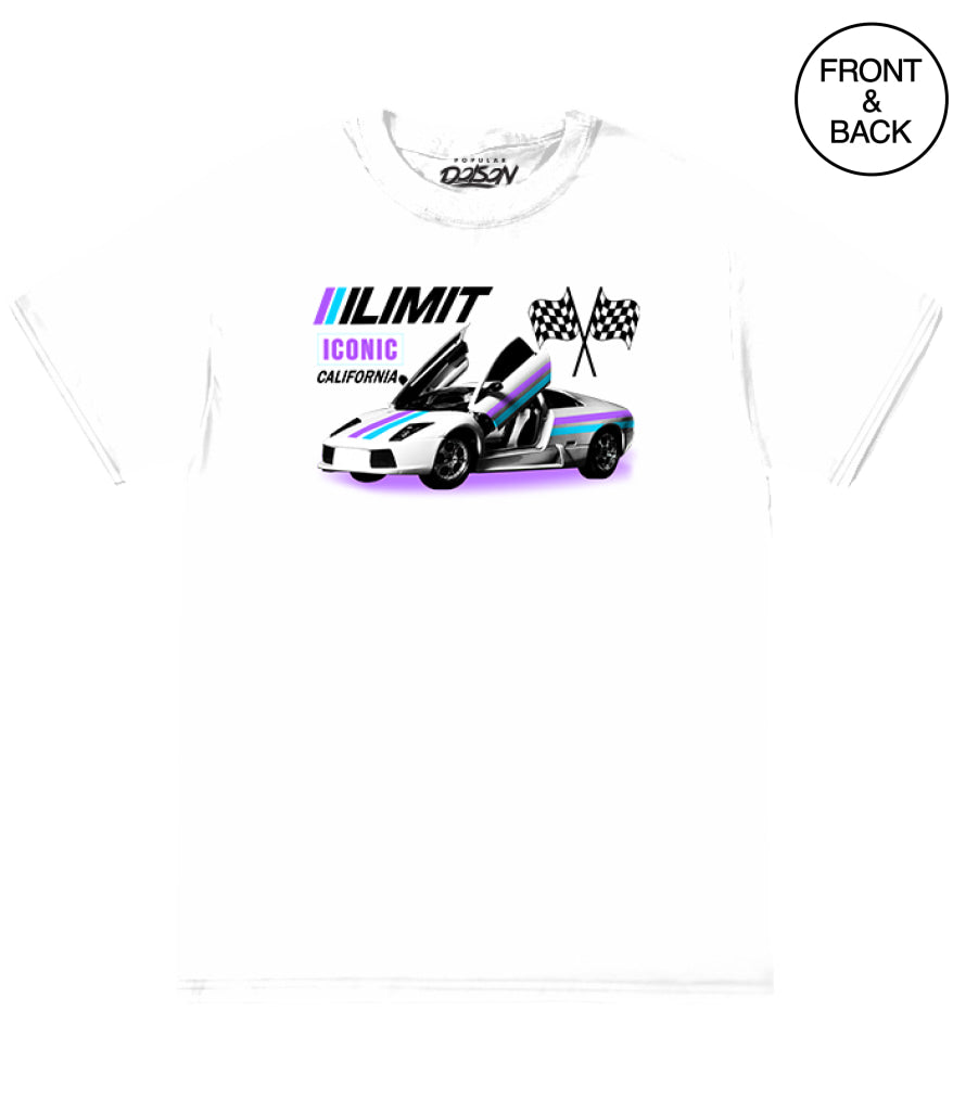 ICONIC CAR TEE - S / WHITE - Men’s Tee
