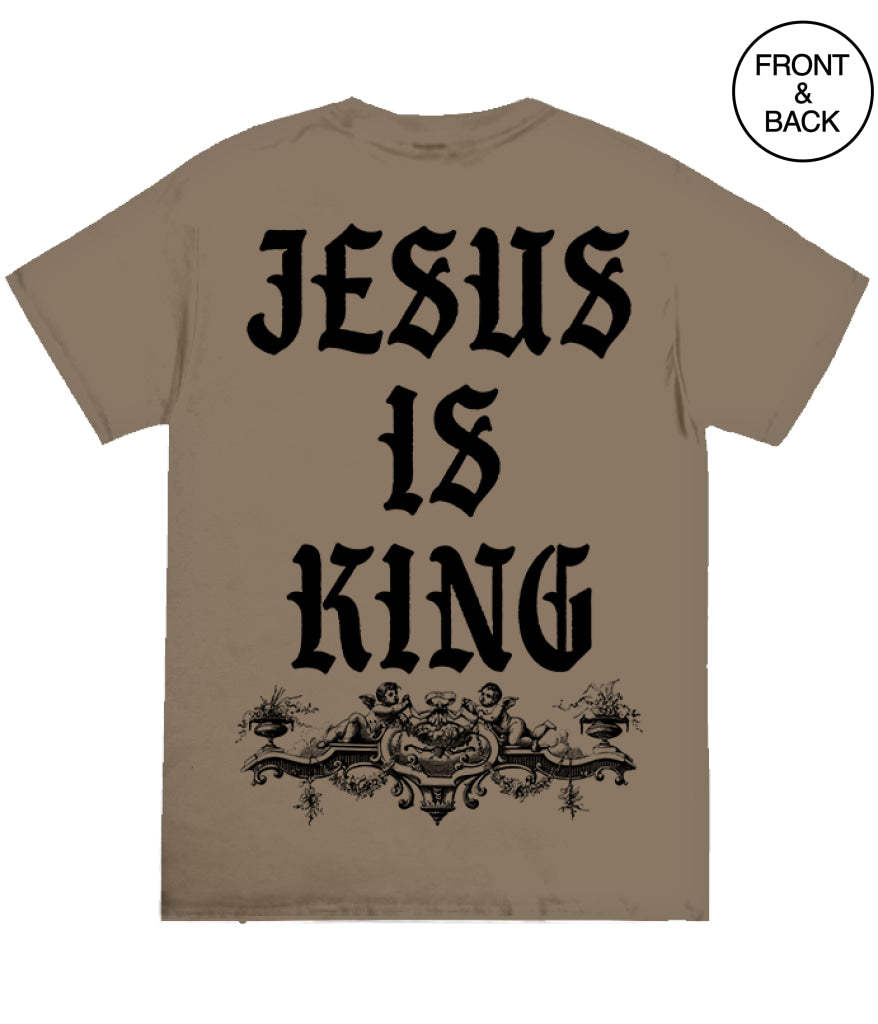 JESUS IS KING ANGELS - S / BROWN SAVANA - Men’s Tee