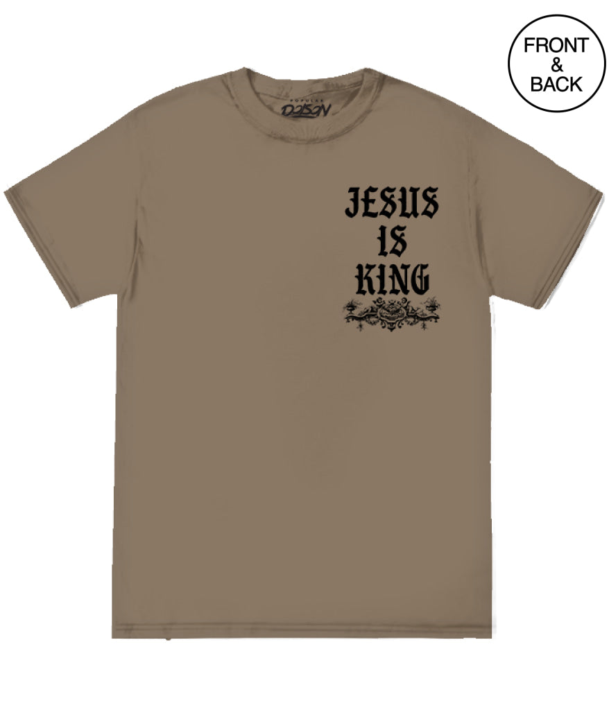 JESUS IS KING ANGELS - S / BROWN SAVANA - Men’s Tee