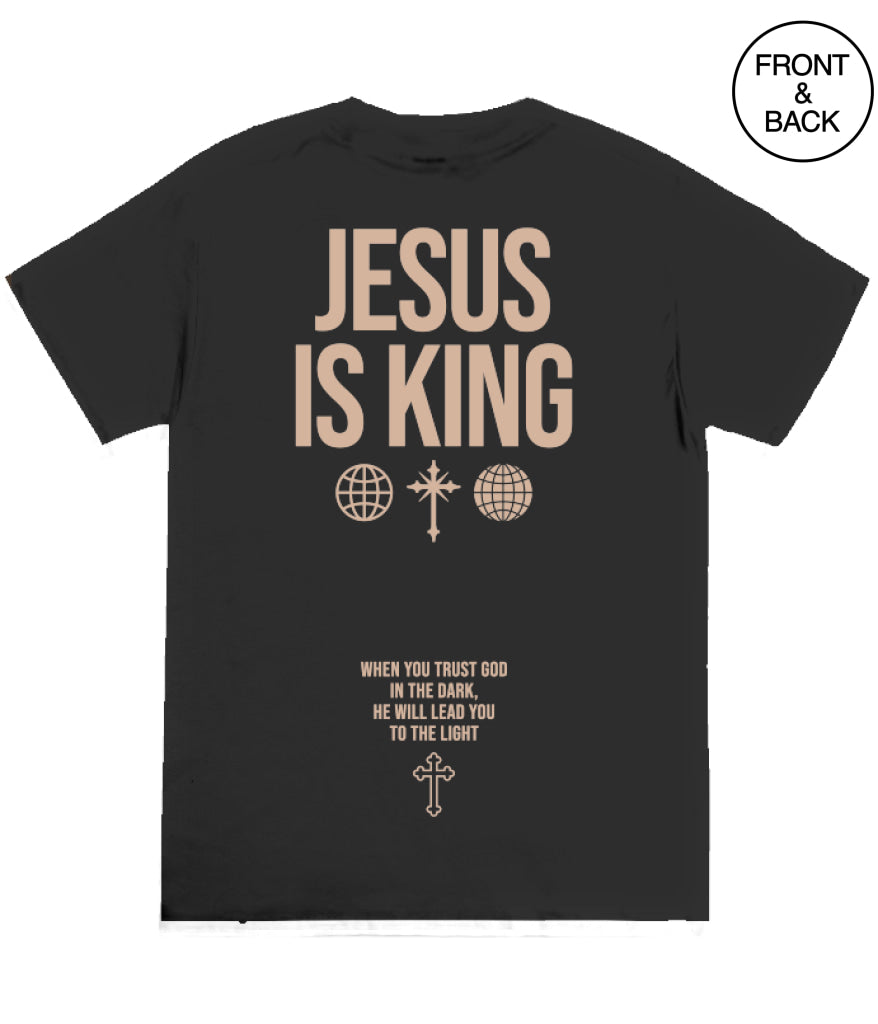 JESUS IS KING - S / BLACK - Men’s Tee