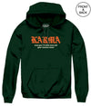 Karma Flame Rose Hoodie S / Dark Green Men’s Hoodies And Sweatshirts