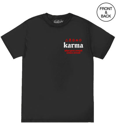 Karma Snake Skull Fb Tee Mens Tee