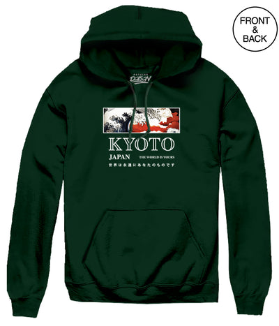KYOTO HOODIE S / DARK GREEN Men’s Hoodies and Sweatshirts