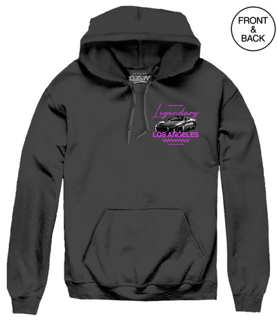 La Palm Tree Car S / Black Men’s Hoodies And Sweatshirts