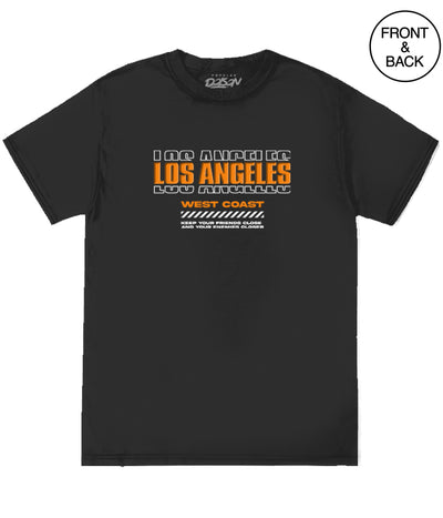 La Skyline Palm Tree S / Black Men’s Tee