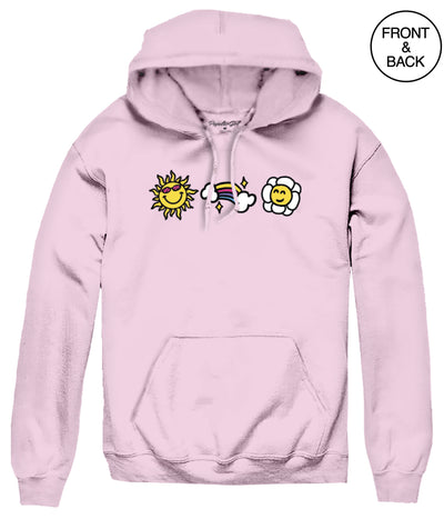 La Smiley S / Light Pink Junior Hoodies