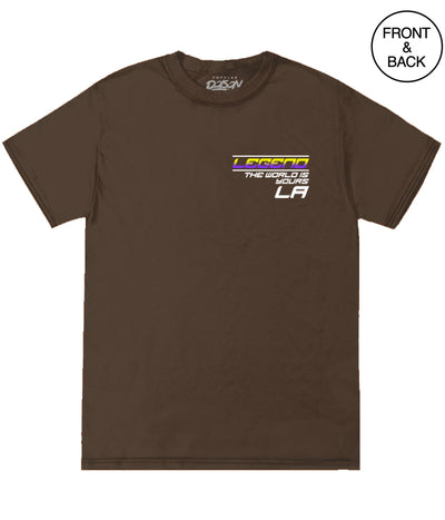 La Street Legend Car S / Brown Mens Tee