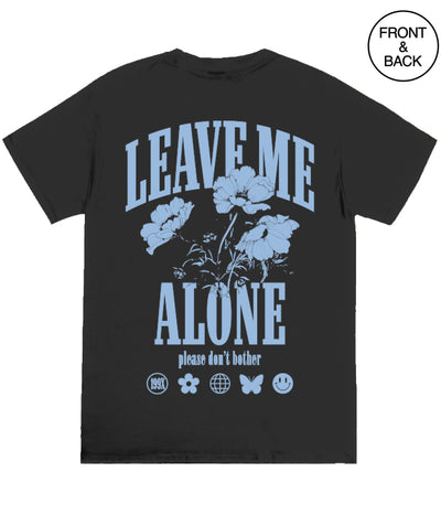 Leave Me Alone Floral Girls Tee