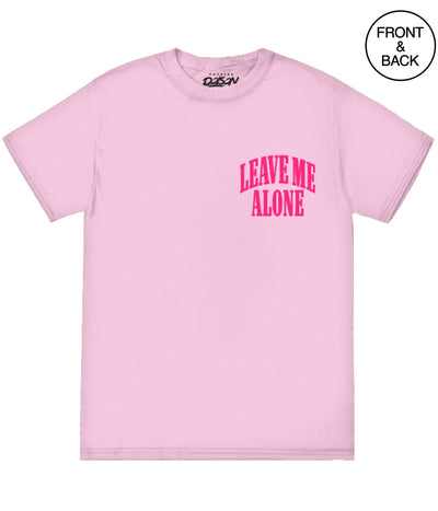 Leave Me Alone S / Light Pink Girls Tee