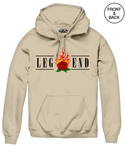 Legend Rose Hoodie S / Sand Mens Hoodies And Sweatshirts