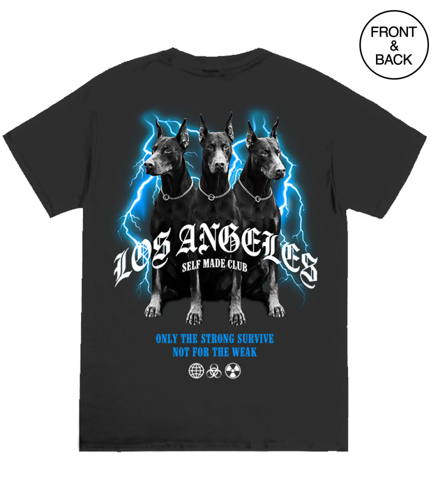 Lightning Doberman S / Black Men’s Tee