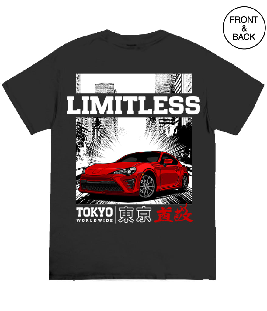 LIMITLESS CAR TEE - S / BLACK - Men’s Tee