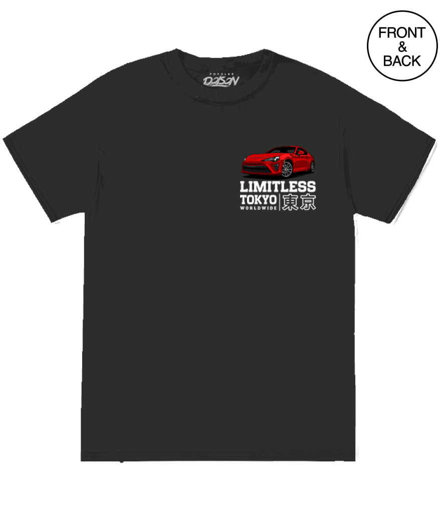 LIMITLESS CAR TEE - S / BLACK - Men’s Tee