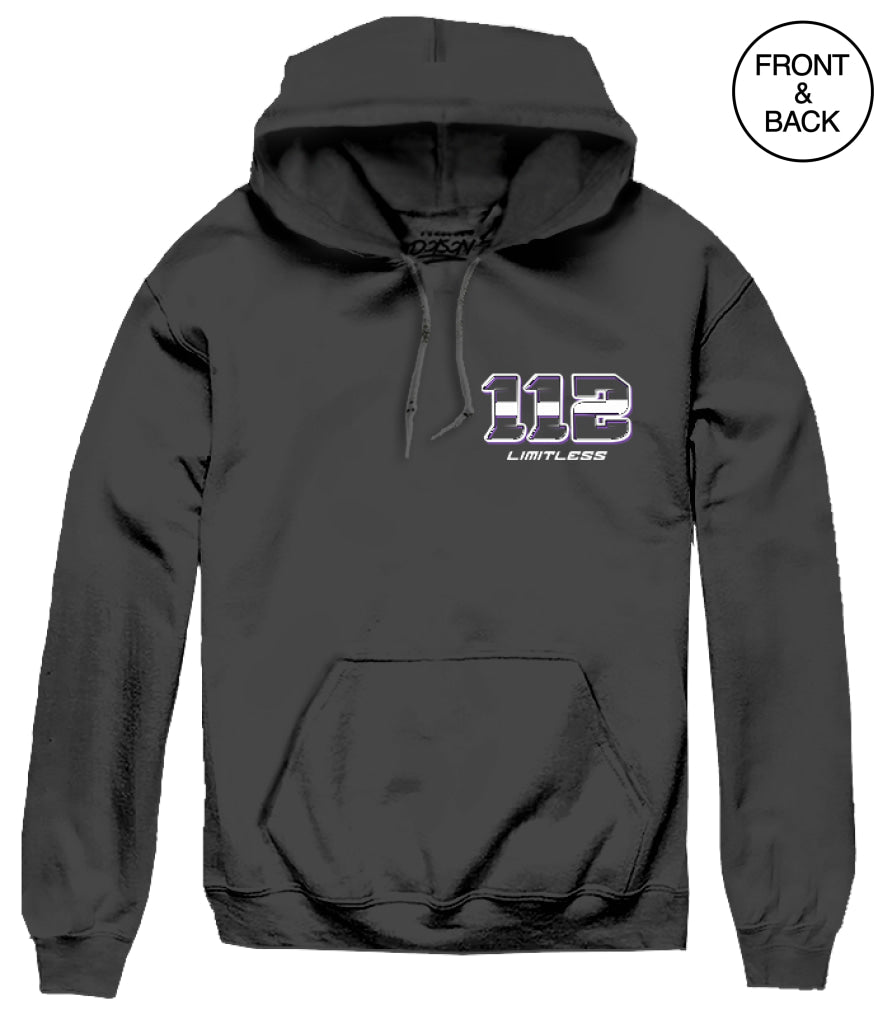 LIMITLESS RACE CAR HOODIE S / BLACK Men’s Hoodies and Sweatshirts