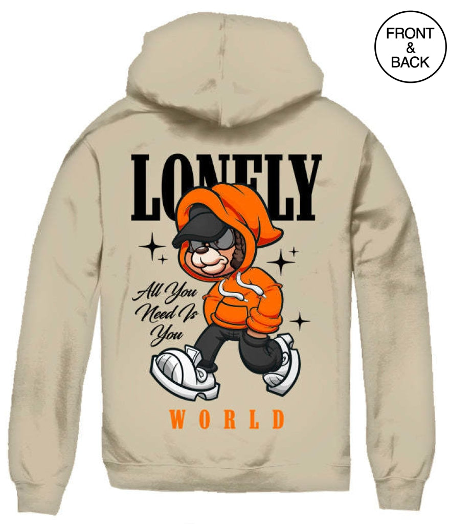 Lonely Bear Hoods S / Sand Mens Hoodies And Sweatshirts