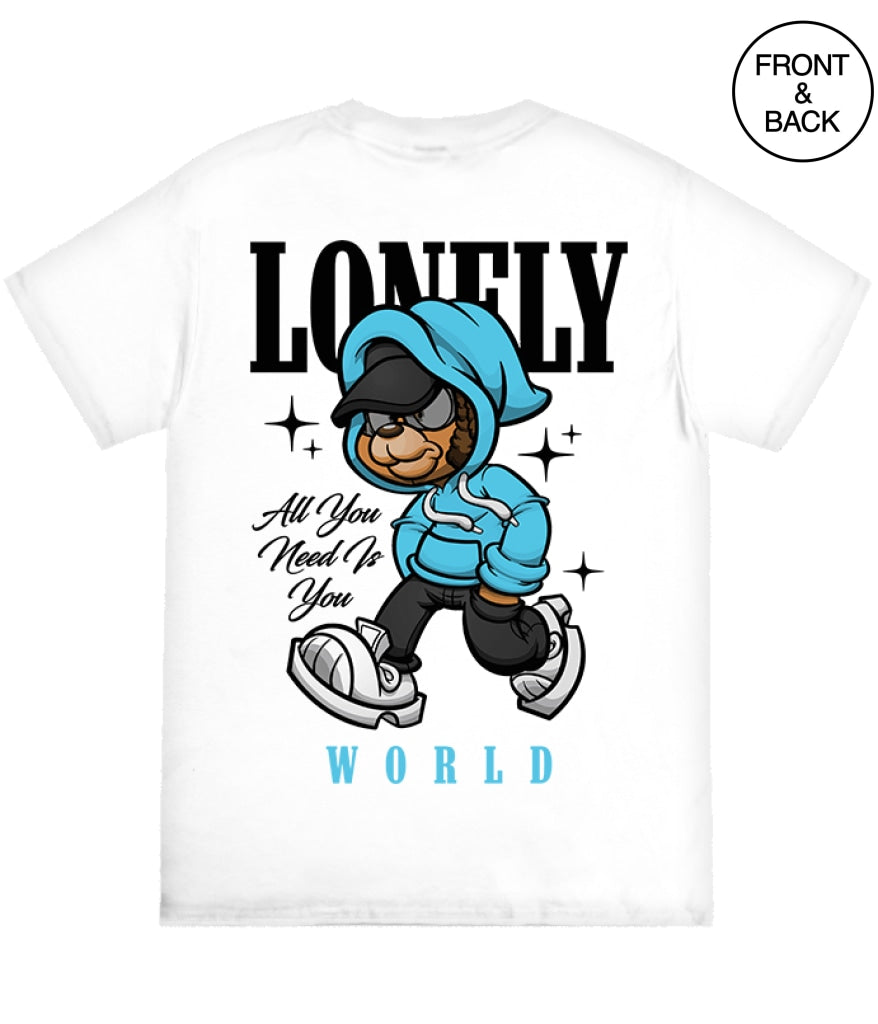 Lonely Bear Tee S / White Mens Tee