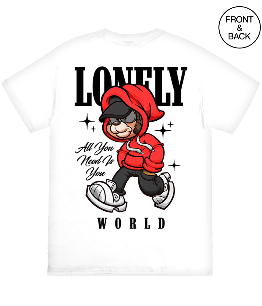 Lonely Bear Tee S / White Men’s Tee