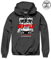 Lonely World Anime Car Hoodie S / Black Mens Hoodies And Sweatshirts