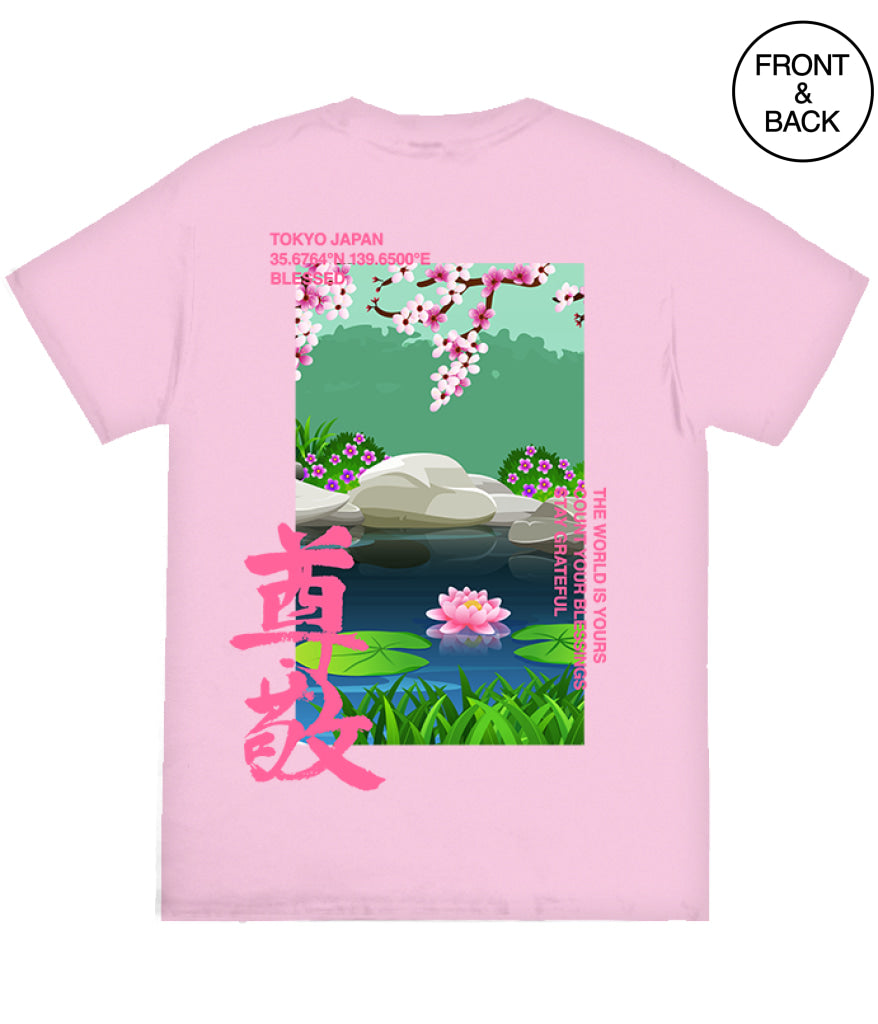 Lotus Kanji Tee S / Lt Pink Men’s Tee