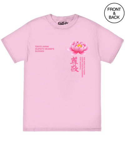 Lotus Kanji Tee S / Lt Pink Men’s Tee