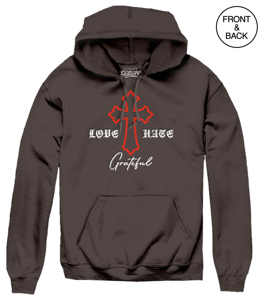 Love And Hate Angel Cross Men’s Hoodies And Sweatshirts