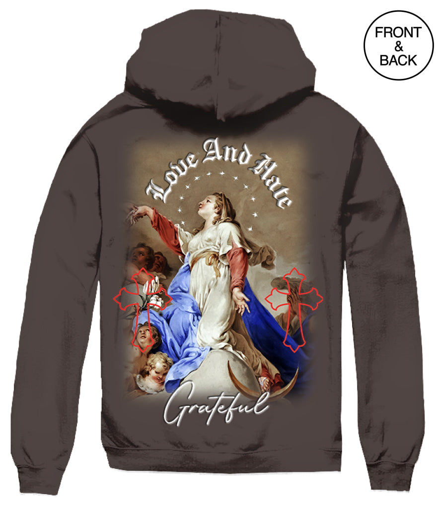 Love And Hate Angel Cross Men’s Hoodies And Sweatshirts