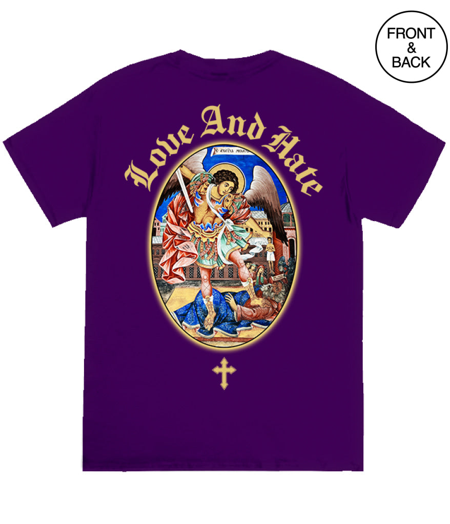 Love And Hate Angel Tee S / Purple Men’s Tee