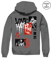 Love And Hate Graffiti Men’s Hoodies And Sweatshirts