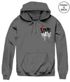 Love And Hate Graffiti S / Charcoal Men’s Hoodies And Sweatshirts