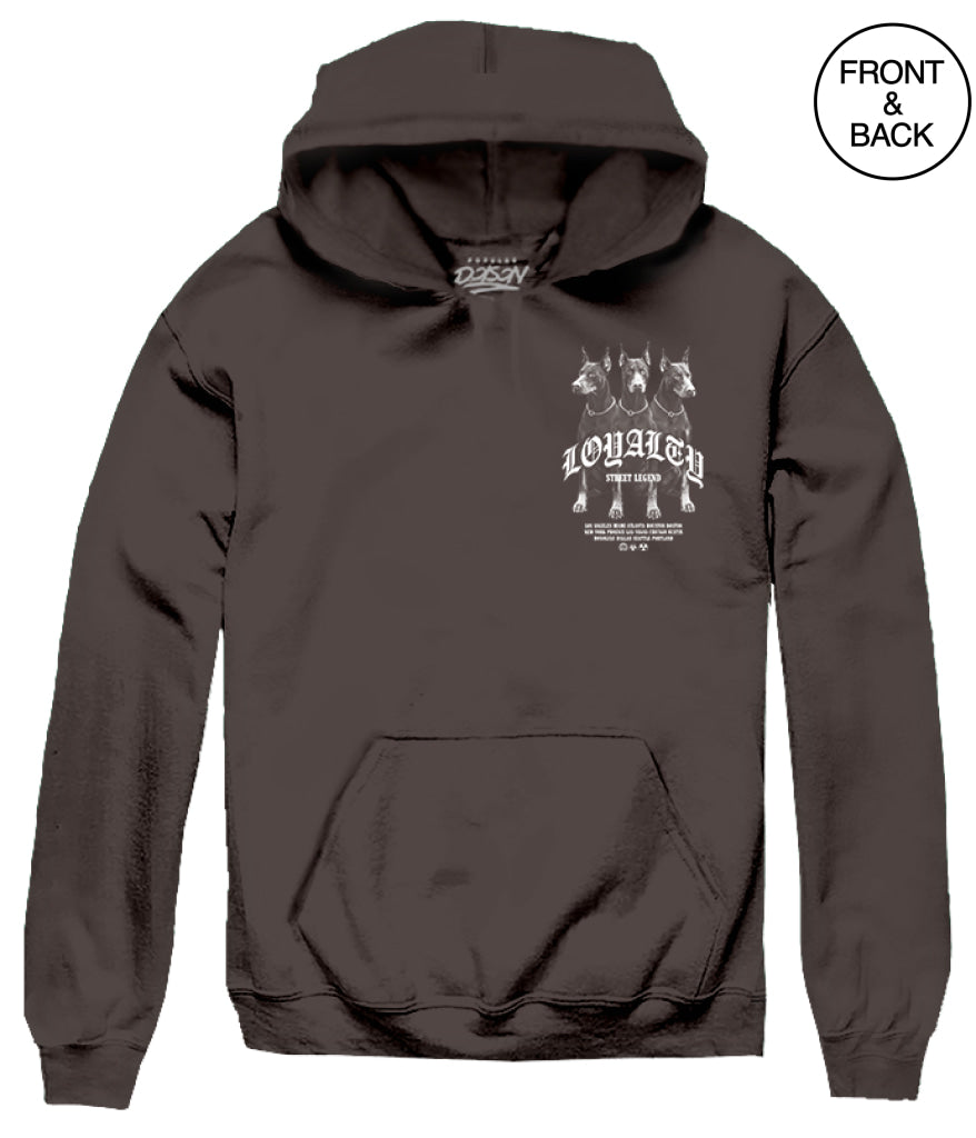 Loyalty Doberman 2Xl / Dark Brown Men’s Hoodies And Sweatshirts