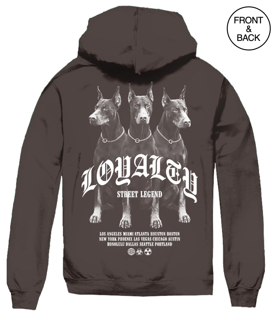 Loyalty Doberman 2Xl / Dark Brown Men’s Hoodies And Sweatshirts