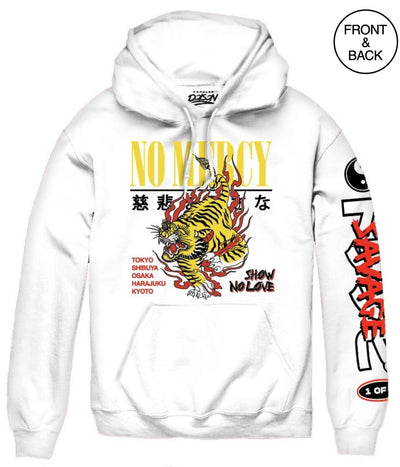 Mercy Tiger Hood- Big Size 2Xl / White Mens Hoodies And Sweatshirts