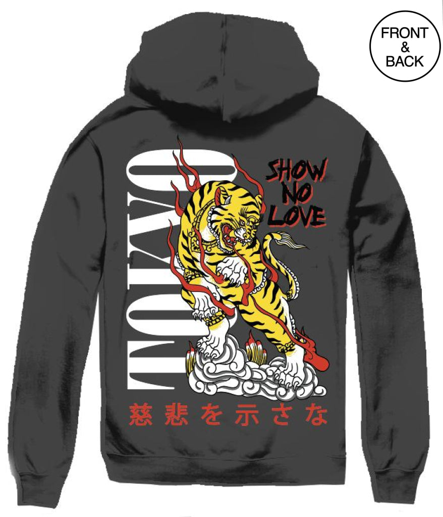 Mercy Tiger Hood Small / Black Mens Hoodies And Sweatshirts