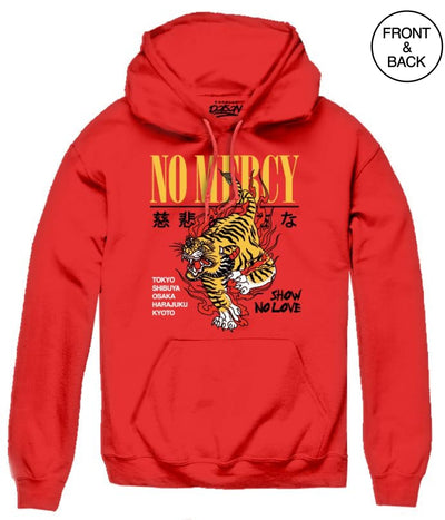 Mercy Tiger Hood Small / Red Mens Hoodies And Sweatshirts