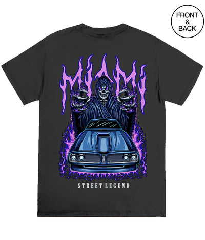 Miami Reaper Car Mens Tee