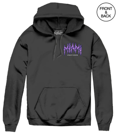 Miami Reaper Hoodie S / Black Mens Hoodies And Sweatshirts