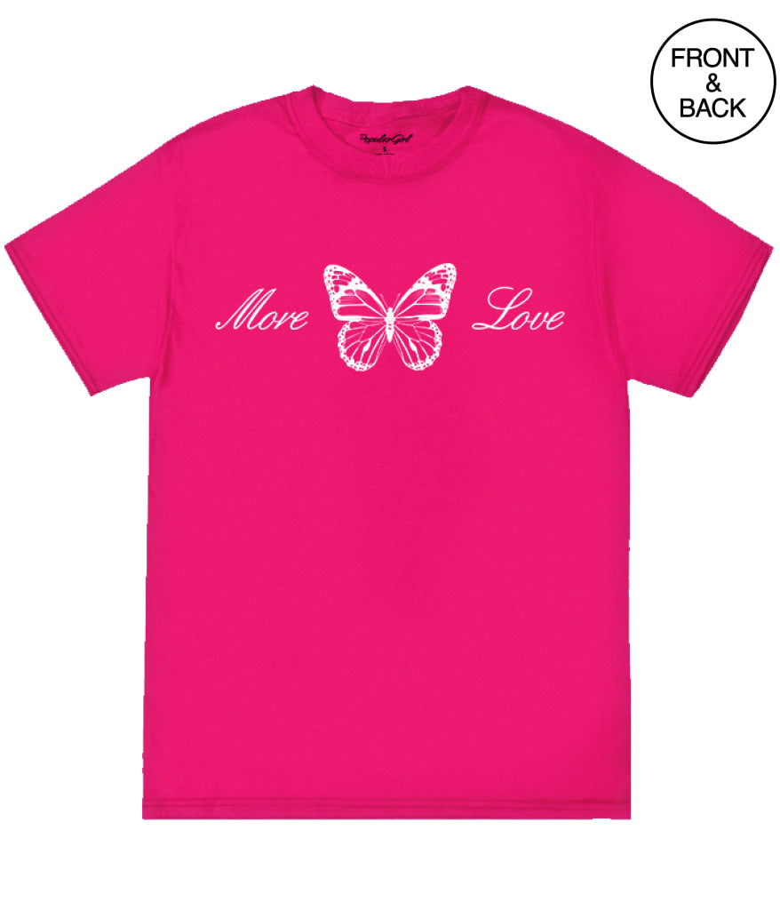 More Self Love S / Hot Pink Girls Tee