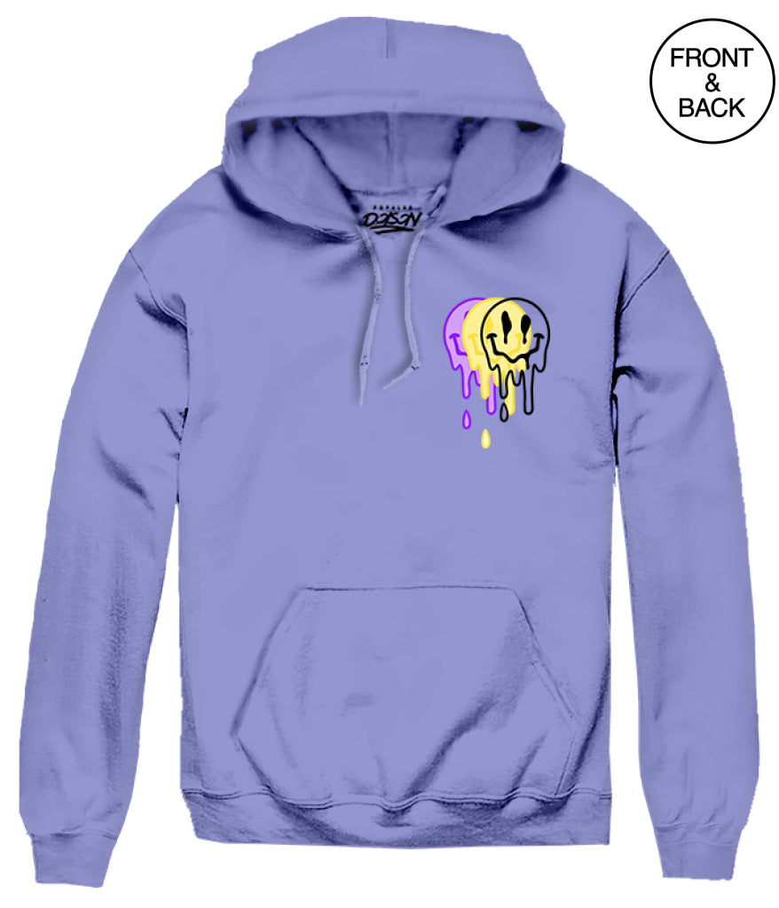 Multi Trippy Smile S / Violet Men’s Hoodies And Sweatshirts