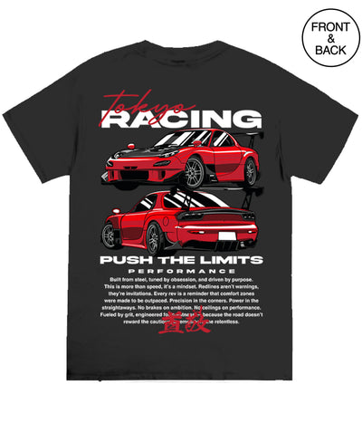 NEW PUSH THE LIMIT CAR TEE - S / BLACK - Men’s Tee