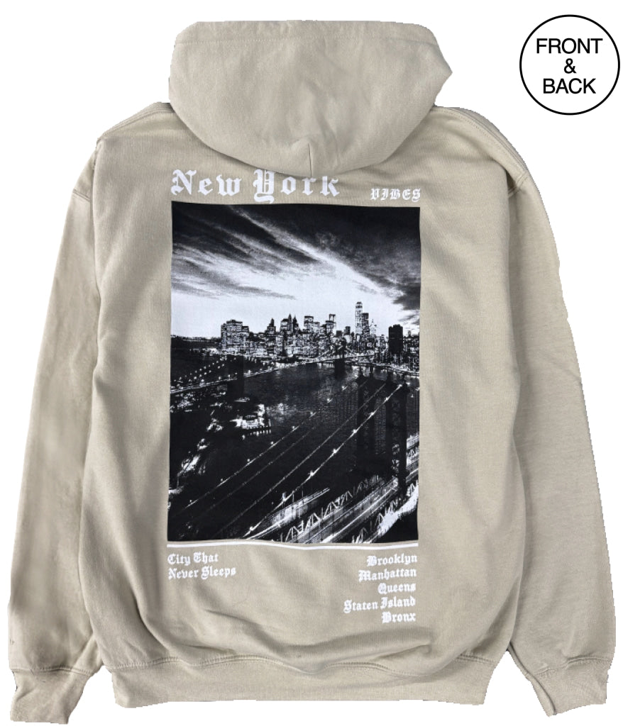 NEW YORK CITYSCAPE S / SAND Men’s Hoodies and Sweatshirts