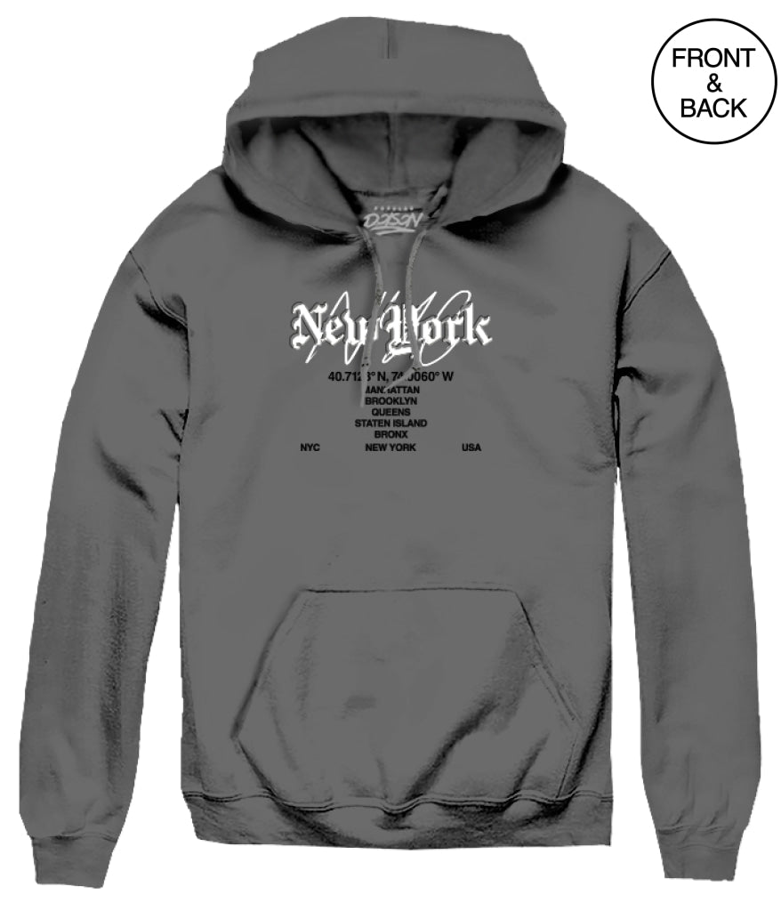 New York Cityscape S / Charcoal Men’s Hoodies And Sweatshirts